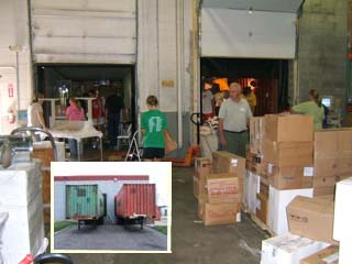 Filling containers at GHM